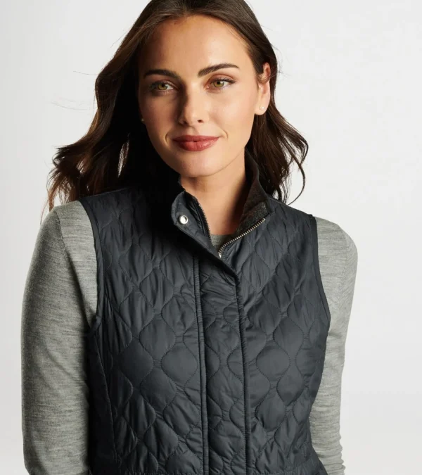 U.S. Open Collection-Peter Millar U.S. Open Collection Addison Quilted Travel Vest