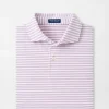 Polos-Peter Millar Polos Albatross Stripe Cotton Blend Piqué Polo