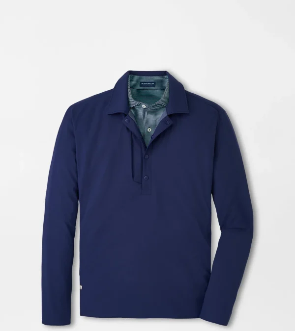 Travel Well-Peter Millar Travel Well Approach Insulated Snap Shirt