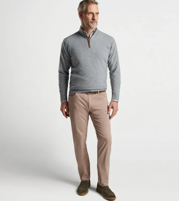 For The Course-Peter Millar For The Course Artisan Crafted Cashmere Flex Quarter-Zip