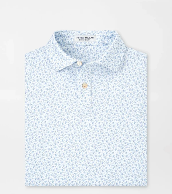 Active-Peter Millar Active Birdie Time Youth Performance Jersey Polo