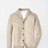 Sport Shirts-Peter Millar Sport Shirts Boothbay Shawl Cardigan Sweater