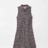 Crown-Peter Millar Crown Carner Houndstooth Print Sport Dress