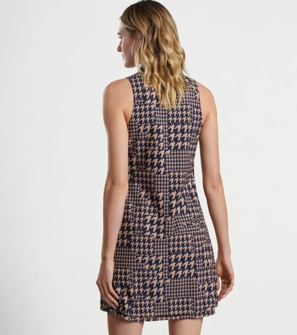 Crown-Peter Millar Crown Carner Houndstooth Print Sport Dress