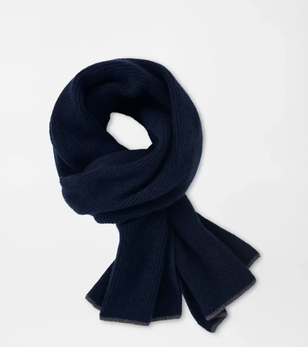 U.S. Open Collection-Peter Millar U.S. Open Collection Cashmere English Rib Scarf