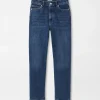 U.S. Open Collection-Peter Millar U.S. Open Collection Crawford High Rise Straight Crop Denim Jean