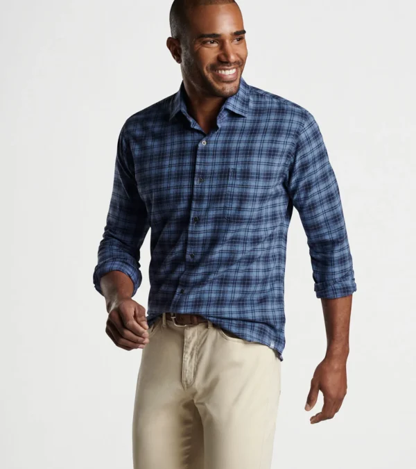 Coastal Adventure | U.S. Open Collection-Peter Millar Coastal Adventure | U.S. Open Collection Crestline Cotton Sport Shirt