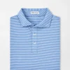 Polos-Peter Millar Polos Crown Comfort Cotton Polo Trip Stripe