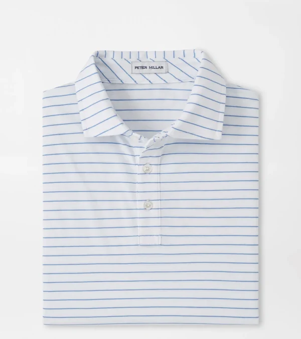 Polos-Peter Millar Polos Crown Comfort Cotton Polo Harp Stripe