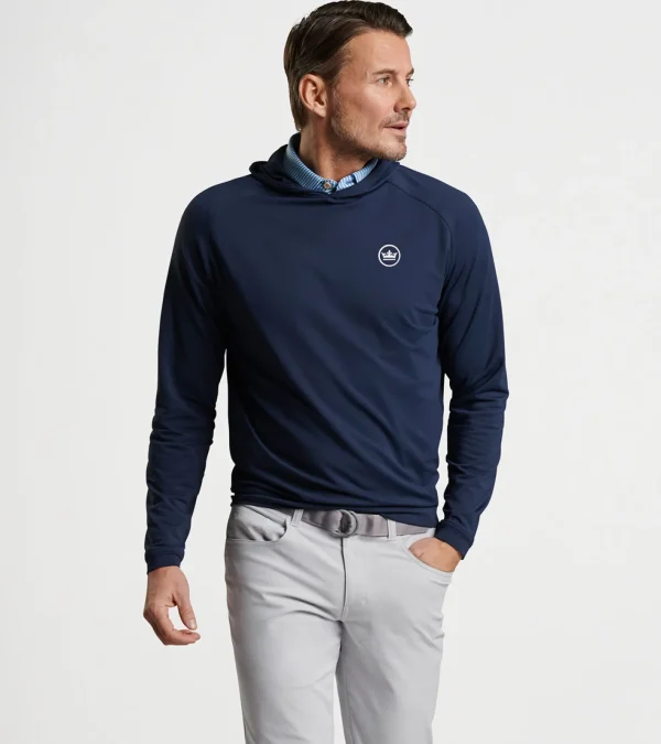 Polos | Sweaters-Peter Millar Polos | Sweaters Crown Seal Pine Performance Hoodie