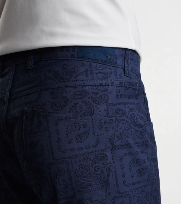 Travel Well | Coastal Adventure | Bottoms | T-Shirts-Peter Millar Travel Well | Coastal Adventure | Bottoms | T-Shirts eb66 Delos Paisley Performance Five-Pocket Pant