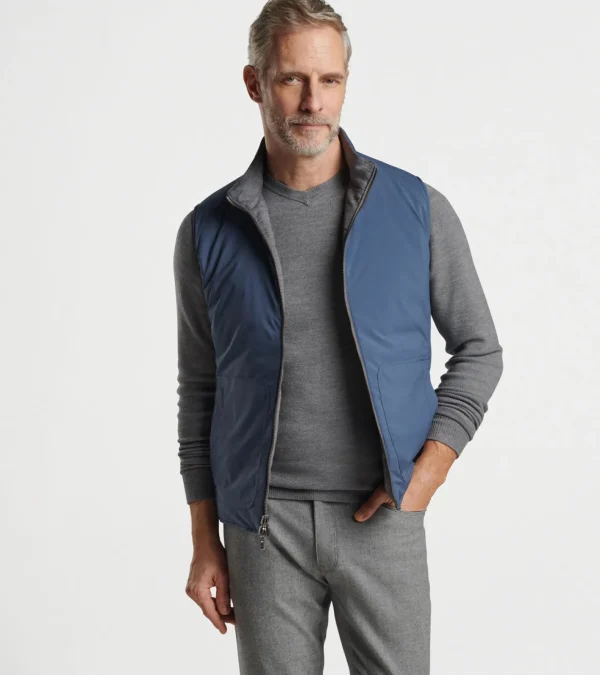 Travel Well | Coastal Adventure | U.S. Open Collection | Jackets & Coats-Peter Millar Travel Well | Coastal Adventure | U.S. Open Collection | Jackets & Coats Excursionist Flex Reversible Knit Vest