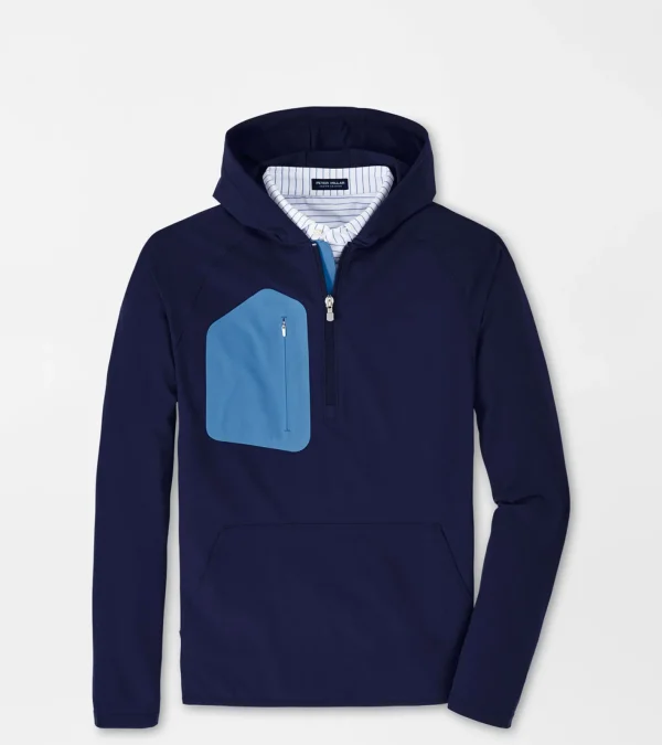 Travel Well-Peter Millar Travel Well Flex Adapt Half-Zip Hoodie