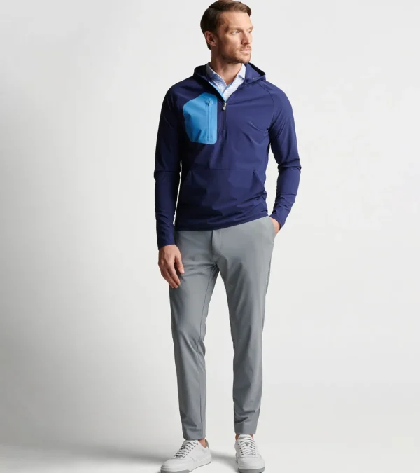 Travel Well-Peter Millar Travel Well Flex Adapt Half-Zip Hoodie