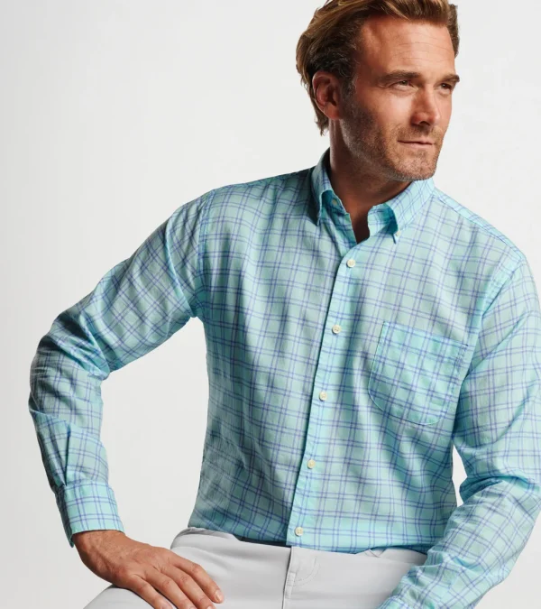 Coastal Adventure-Peter Millar Coastal Adventure Heron Cotton Sport Shirt