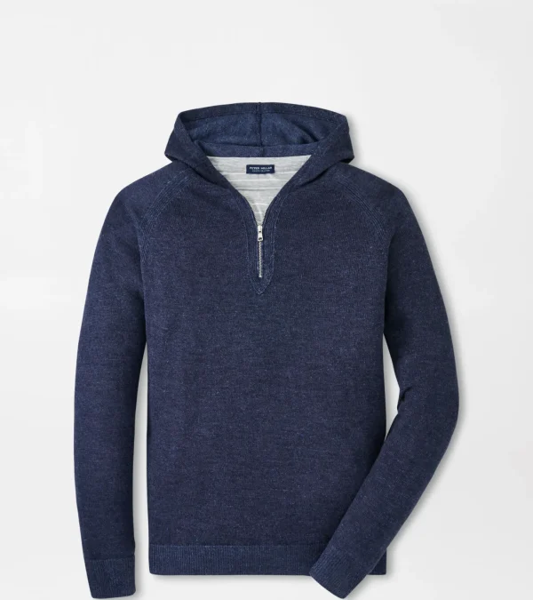 Sport Shirts-Peter Millar Sport Shirts Holden Quarter-Zip Hoodie Sweater