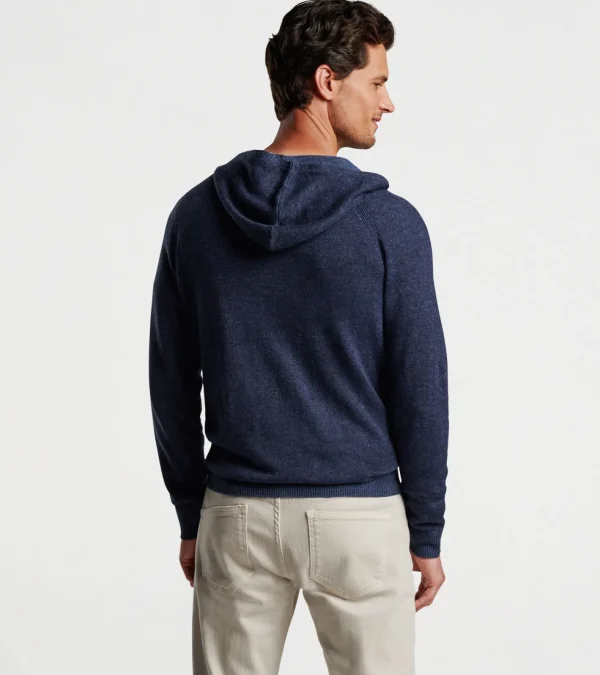 Sport Shirts-Peter Millar Sport Shirts Holden Quarter-Zip Hoodie Sweater