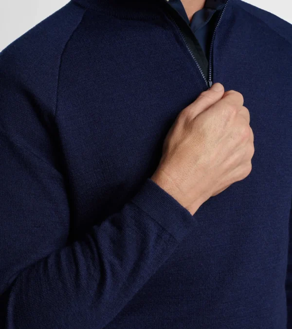 Sport Shirts-Peter Millar Sport Shirts Holmes Quarter-Zip Sweater