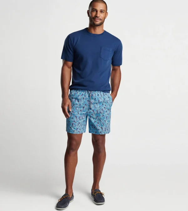 T-Shirts-Peter Millar T-Shirts Jelly Tie Dye Swim Trunk