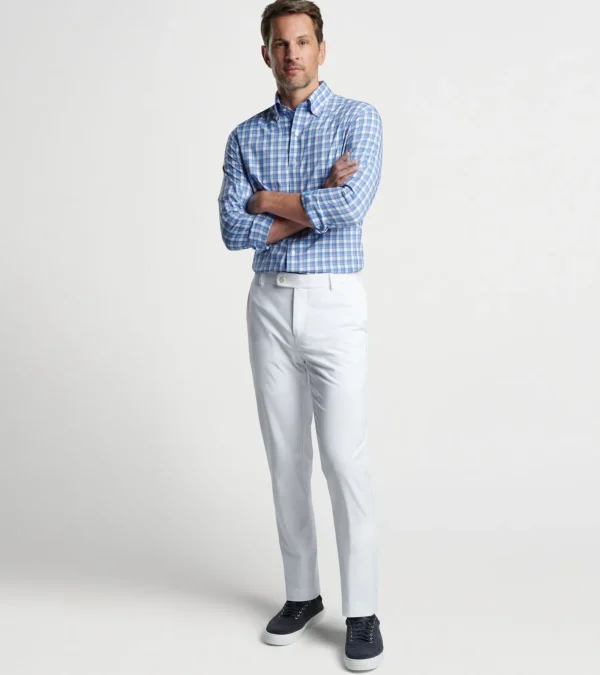 Travel Well-Peter Millar Travel Well Joplin Performance Poplin Sport Shirt