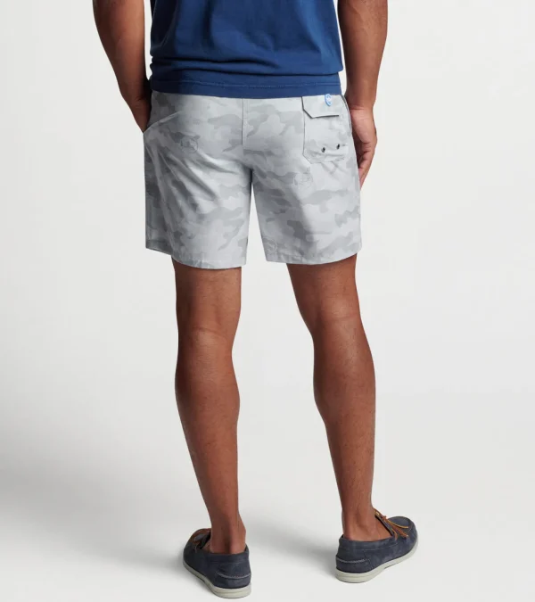 T-Shirts-Peter Millar T-Shirts Logo Camo Swim Trunk