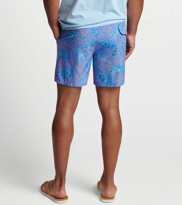 T-Shirts-Peter Millar T-Shirts Making Waves Swim Trunk