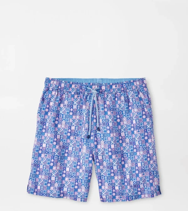 Coastal Adventure | Mountain Getaway | T-Shirts-Peter Millar Coastal Adventure | Mountain Getaway | T-Shirts Mosaic Madness Swim Trunk