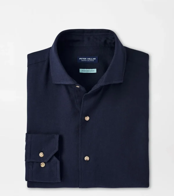 For The Course | Coastal Adventure | U.S. Open Collection-Peter Millar For The Course | Coastal Adventure | U.S. Open Collection Ofanto Cotton Cashmere Sport Shirt