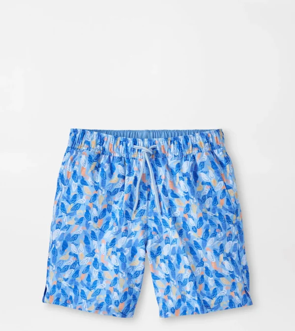 Active-Peter Millar Active Parrot Talk Youth Swim Trunk