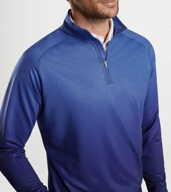 Polos | Travel Well | Sweaters-Peter Millar Polos | Travel Well | Sweaters Perth Ombre Performance Quarter-Zip