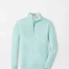 Active-Peter Millar Active Perth Youth Sugar Stripe Performance Quarter-Zip