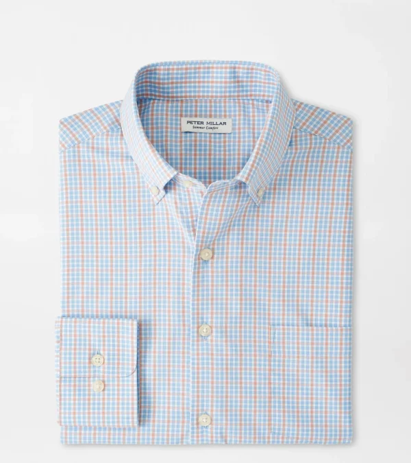 Coastal Adventure-Peter Millar Coastal Adventure Polk Performance Twill Sport Shirt