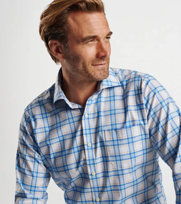 Coastal Adventure-Peter Millar Coastal Adventure Rex Cotton-Stretch Sport Shirt