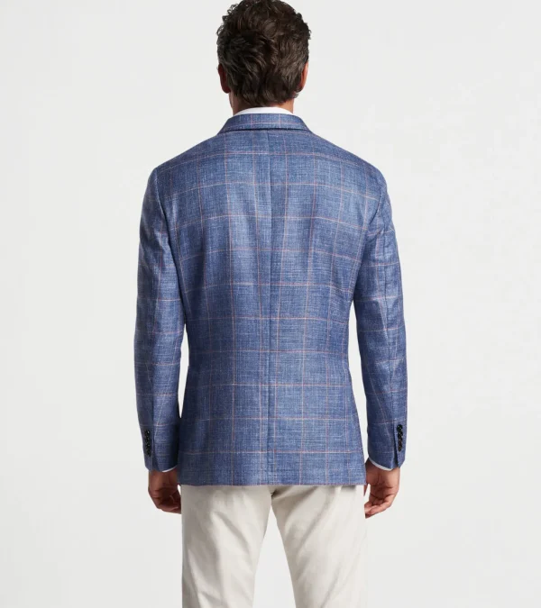 For The Course-Peter Millar For The Course Roseville Windowpane Soft Jacket