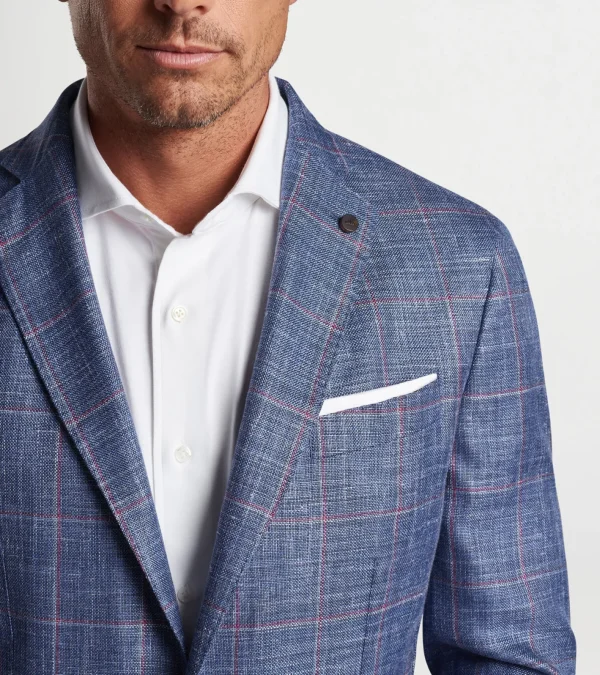 For The Course-Peter Millar For The Course Roseville Windowpane Soft Jacket