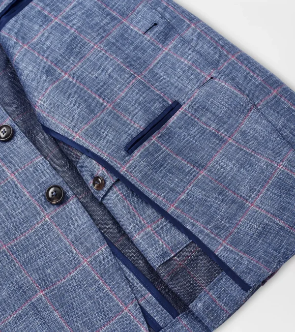 For The Course-Peter Millar For The Course Roseville Windowpane Soft Jacket