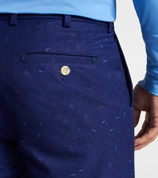 Travel Well | T-Shirts-Peter Millar Travel Well | T-Shirts Salem Geo Paisley Performance Short