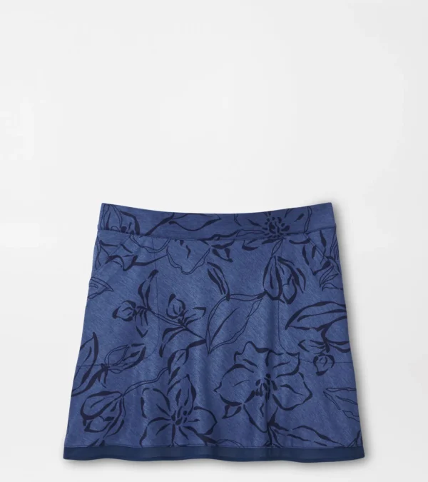 Crown-Peter Millar Crown Sally Tonal Floral Trim Skort