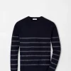 Sport Shirts-Peter Millar Sport Shirts Sampson Striped Crewneck Sweater