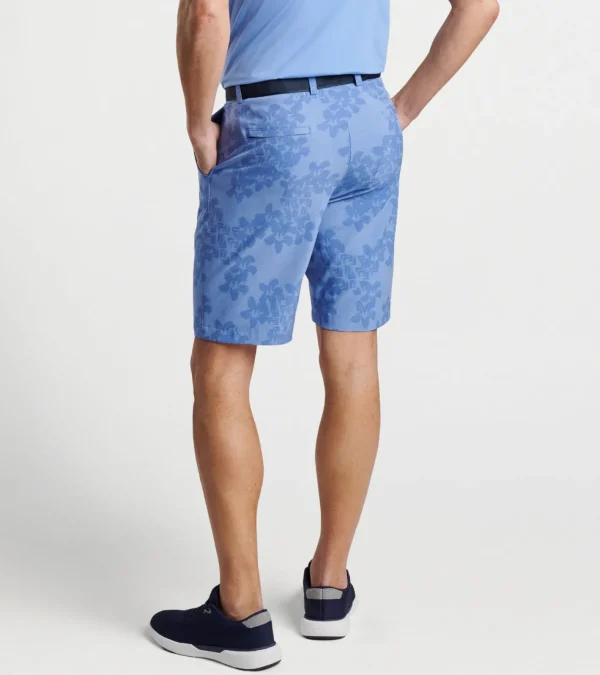 Travel Well | Coastal Adventure | T-Shirts-Peter Millar Travel Well | Coastal Adventure | T-Shirts Shackleford Abstract Floral Performance Hybrid Short