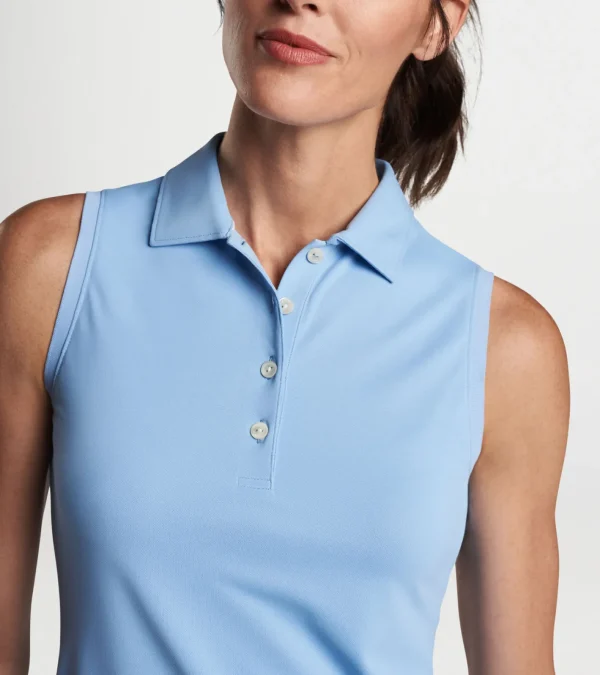 Crown | Find Your Fit-Peter Millar Crown | Find Your Fit Sleeveless Banded Button Polo