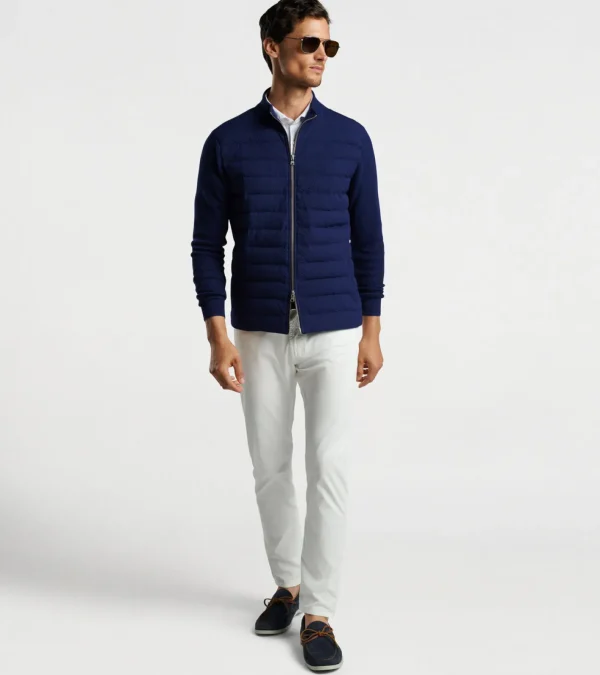 Sport Shirts-Peter Millar Sport Shirts Smith Hybrid Seersucker Sweater Jacket