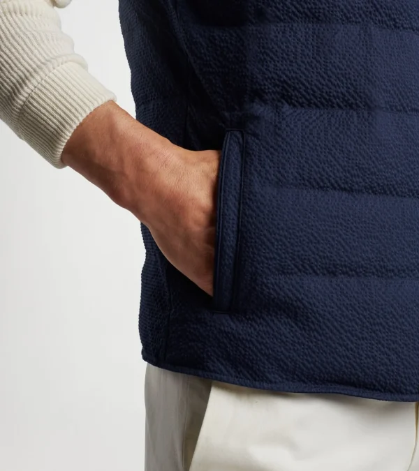 Jackets & Coats-Peter Millar Jackets & Coats Smith Seersucker Vest