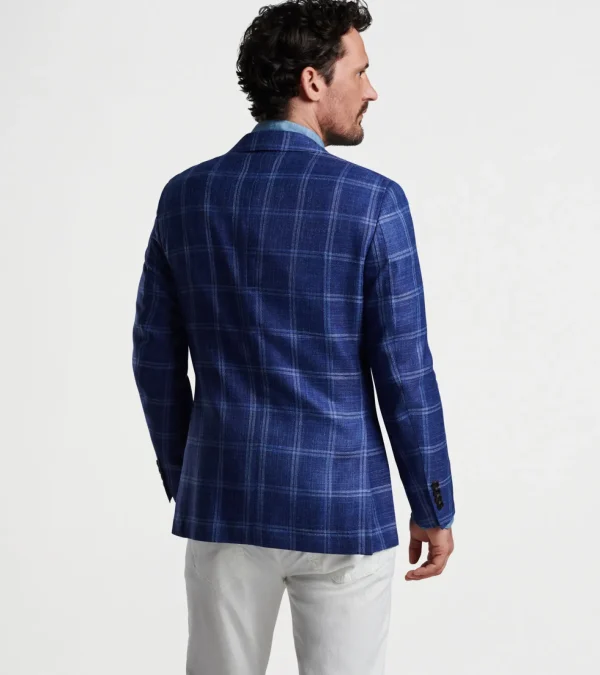 For The Course | Coastal Adventure-Peter Millar For The Course | Coastal Adventure Sola Windowpane Soft Jacket