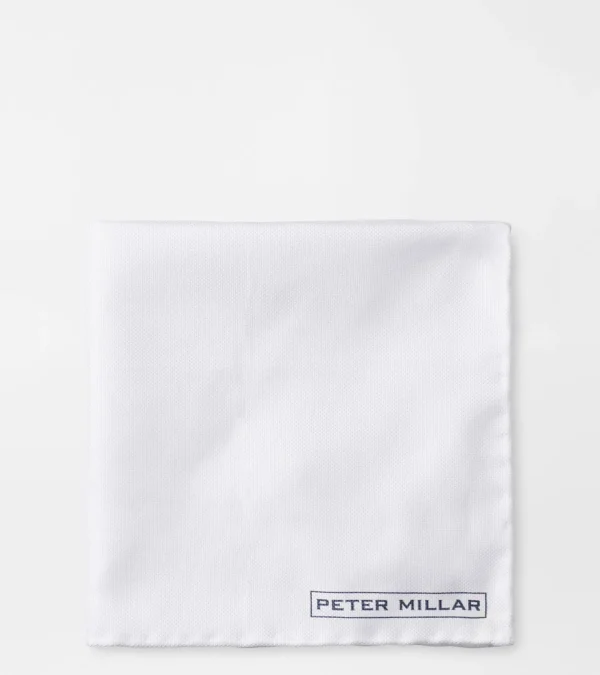 For The Course-Peter Millar For The Course Solid Oxford Pocket Square