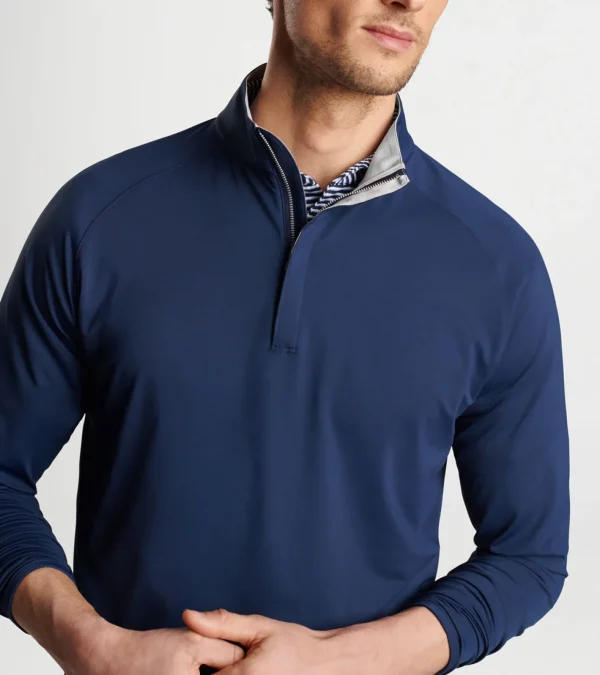 Performance Rain Gear | Polos | Travel Well | Coastal Adventure | Sweaters-Peter Millar Performance Rain Gear | Polos | Travel Well | Coastal Adventure | Sweaters Stealth Performance Quarter-Zip