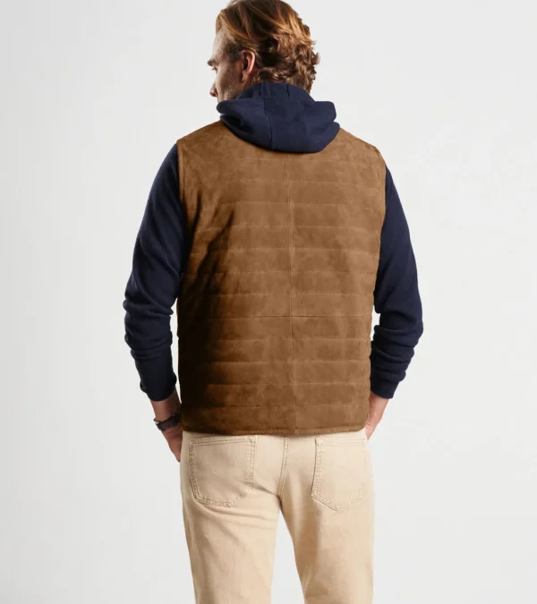 Coastal Adventure | U.S. Open Collection | Jackets & Coats-Peter Millar Coastal Adventure | U.S. Open Collection | Jackets & Coats Suede Greenwich Vest