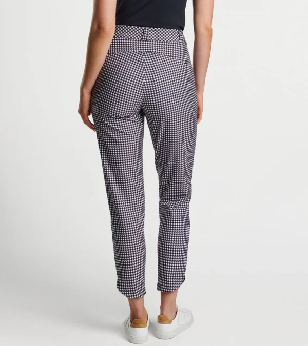 Crown-Peter Millar Crown Surge Gingham Print Performance Ankle Pant