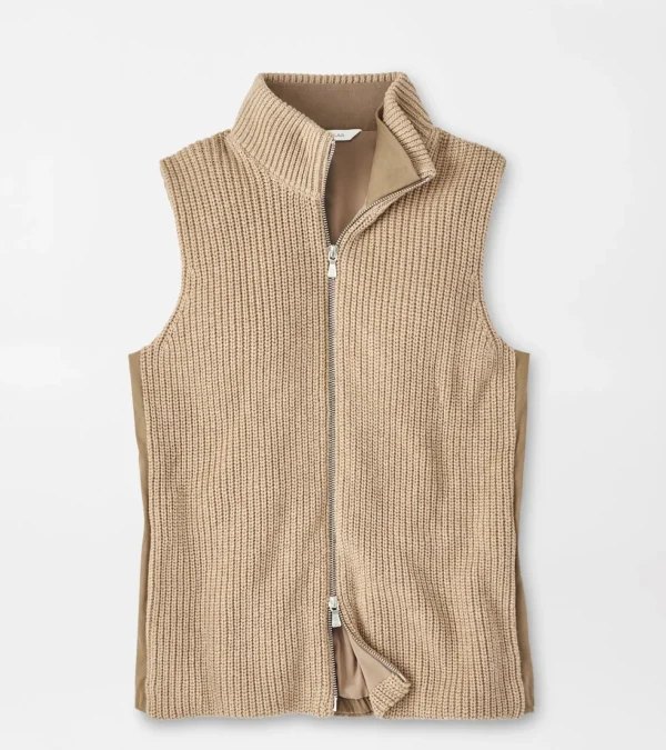 U.S. Open Collection-Peter Millar U.S. Open Collection Tatjana Mixed Media Vest