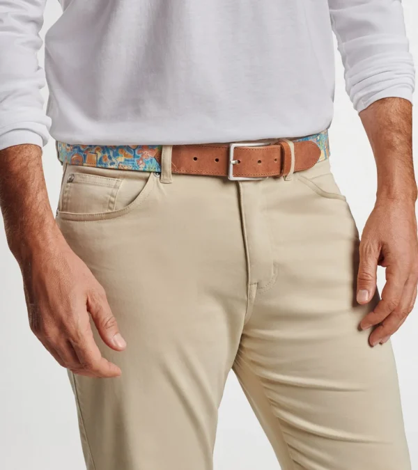 Mountain Getaway-Peter Millar Mountain Getaway Tiki Time Printed Belt